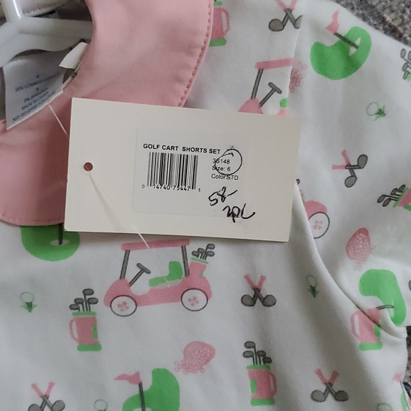 NWT Ishtex Girls 2-piece Matching Golf Set Pink Green Sz6 - Picture 6 of 11